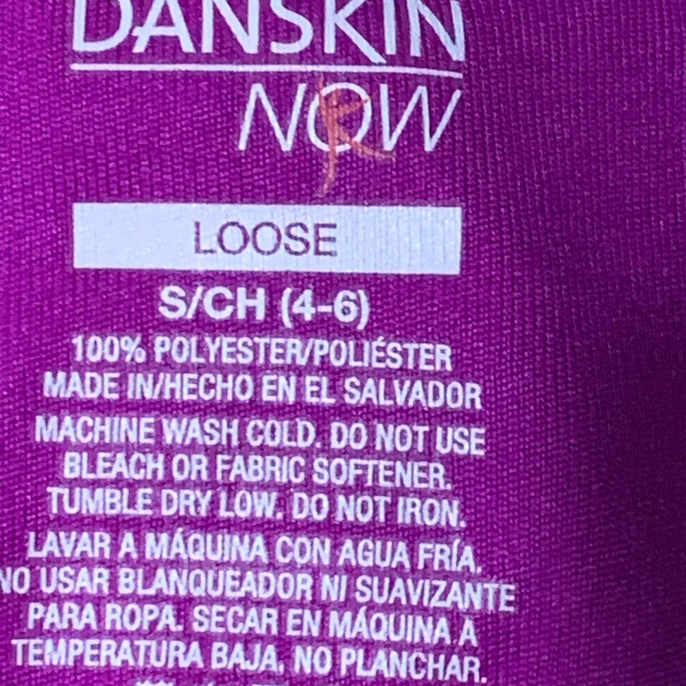 Under Armour Danskin Shirts SM Grey Purple Junior - Picture 7 of 7